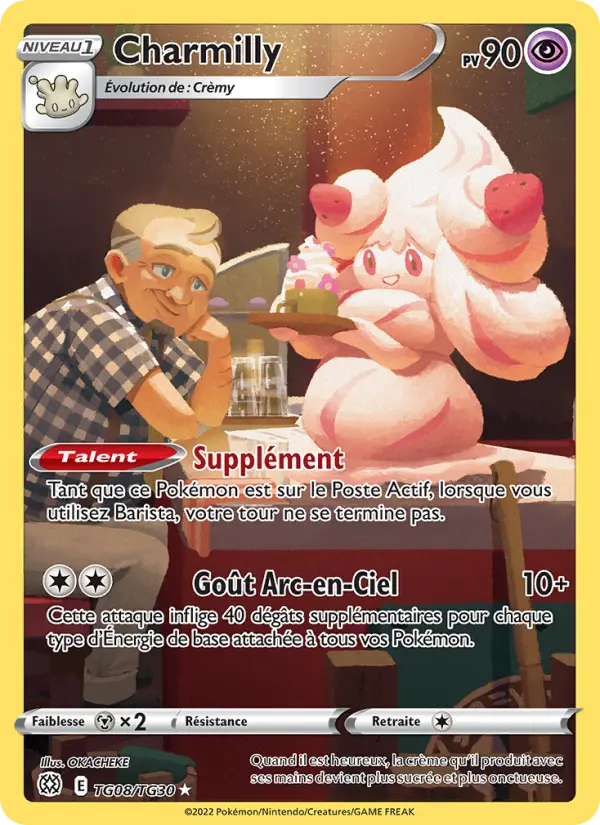 Scan HD carte Pokémon Charmilly TG08/172 — Stars Étincelantes