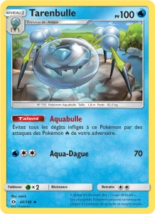 Carte Pokemon Tarenbulle 46/149 Soleil et Lune