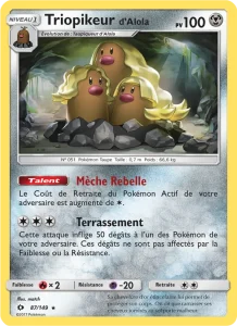 Triopikeur d’Alola 87 — Soleil et Lune