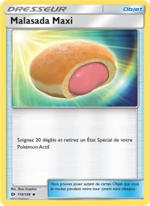 Carte Pokemon Malasada Maxi 114/149 Soleil et Lune