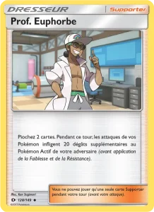 Carte Pokemon Prof. Euphorbe 128/149 Soleil et Lune