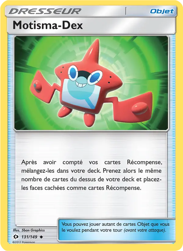Scan HD carte Pokémon Motisma-Dex 131/149 — Soleil et Lune