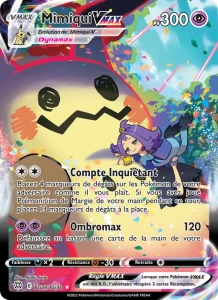 Carte Pokemon Mimiqui VMAX TG17/172 Stars Étincelantes