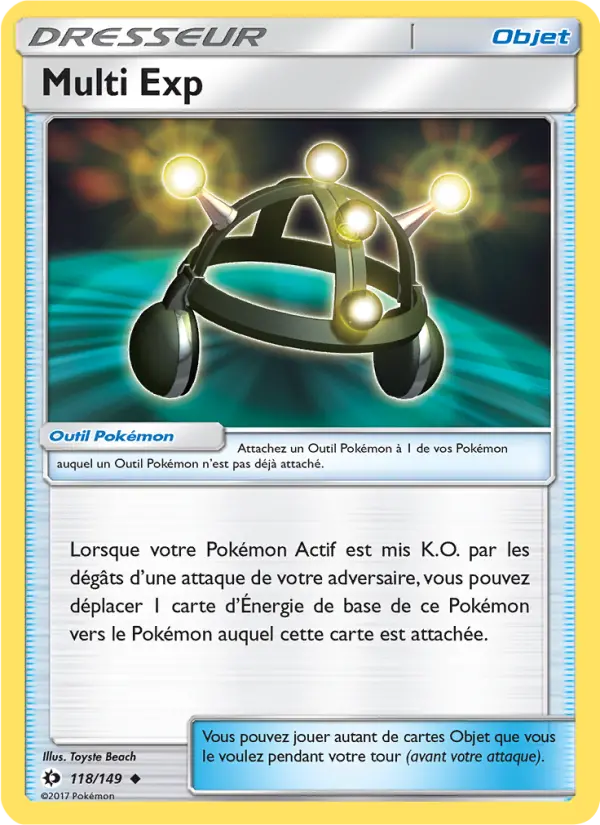 Scan HD carte Pokémon Multi Exp 118/149 — Soleil et Lune