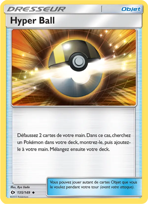 Scan HD carte Pokémon Hyper Ball 135/149 — Soleil et Lune