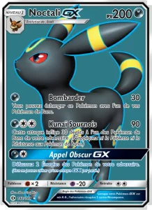 Carte Pokémon Noctali GX 142 Soleil et Lune