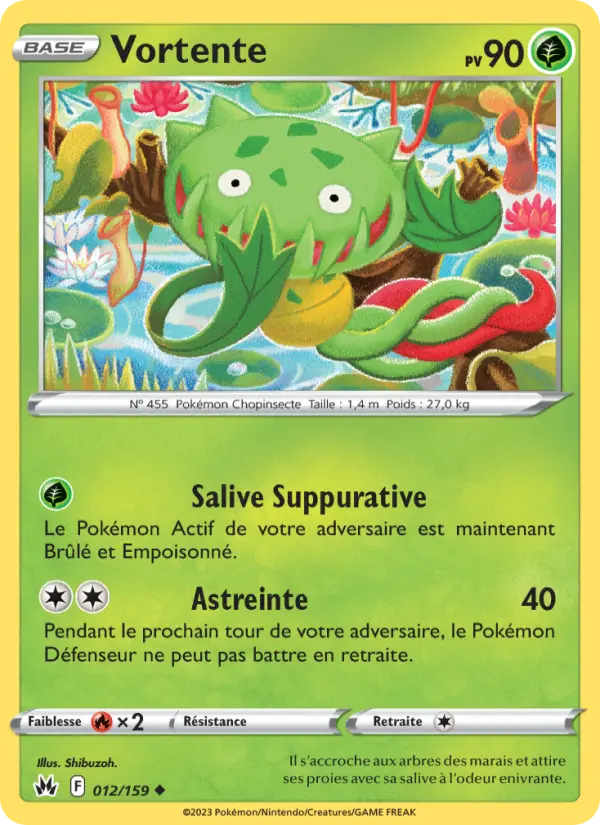 Scan HD carte Pokémon Vortente 012/159 — Zénith Suprême