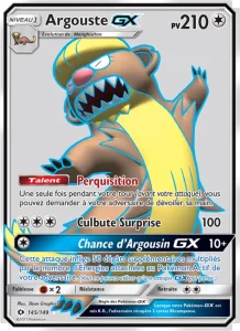 Carte Pokemon Argouste GX 145/149 Soleil et Lune