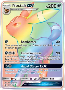 Carte Pokémon Noctali GX 154 Soleil et Lune