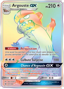 Carte Pokemon Argouste GX 157/149 Soleil et Lune
