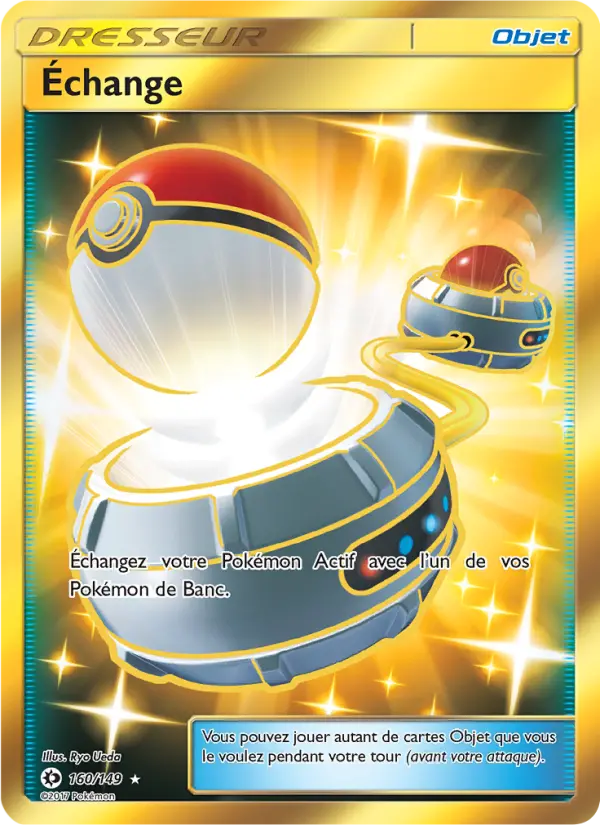 Scan HD carte Pokémon Échange 160/149 — Soleil et Lune
