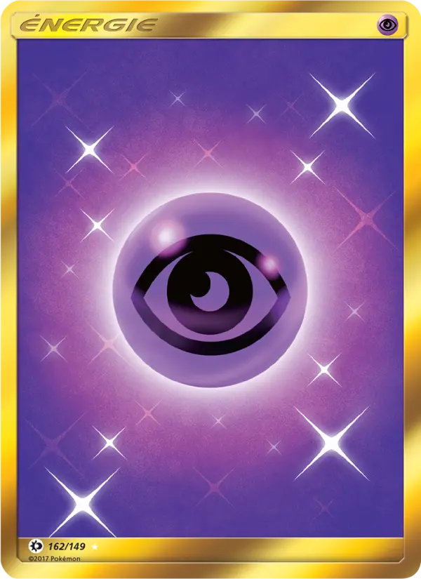 Scan HD carte Pokémon Énergie Psy 162/149 — Soleil et Lune
