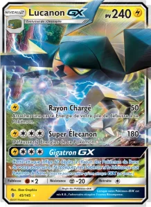 Carte Pokemon Lucanon GX 45/145 Gardiens Ascendants