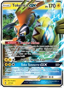 Carte Pokemon Tokorico GX 47/145 Gardiens Ascendants