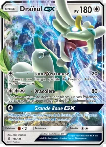 Carte Pokemon Draïeul GX 115/145 Gardiens Ascendants
