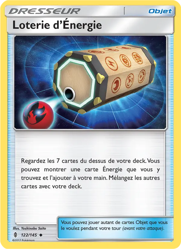 Scan HD carte Pokémon Loterie d’Énergie 122/145 — Gardiens Ascendants