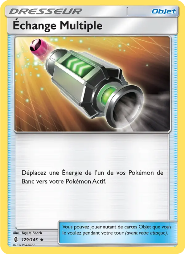 Scan HD carte Pokémon Échange Multiple 129/145 — Gardiens Ascendants
