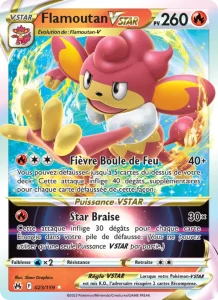 Carte Pokemon Flamoutan VSTAR 023/159 Zénith Suprême