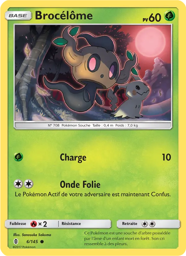 Scan HD carte Pokémon Brocélôme 6/145 — Gardiens Ascendants
