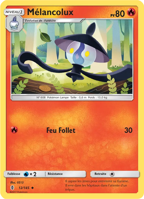 Scan HD carte Pokémon Mélancolux 12/145 — Gardiens Ascendants