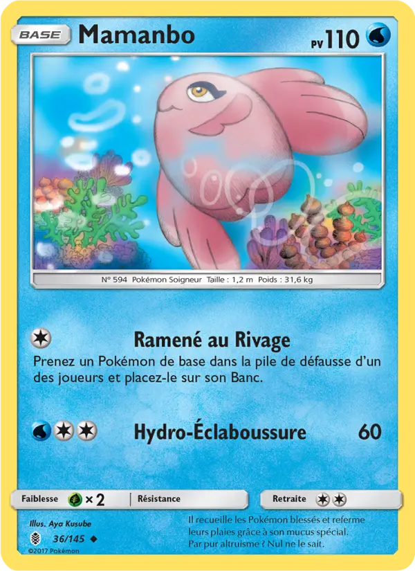 Scan HD carte Pokémon Mamanbo 36/145 — Gardiens Ascendants