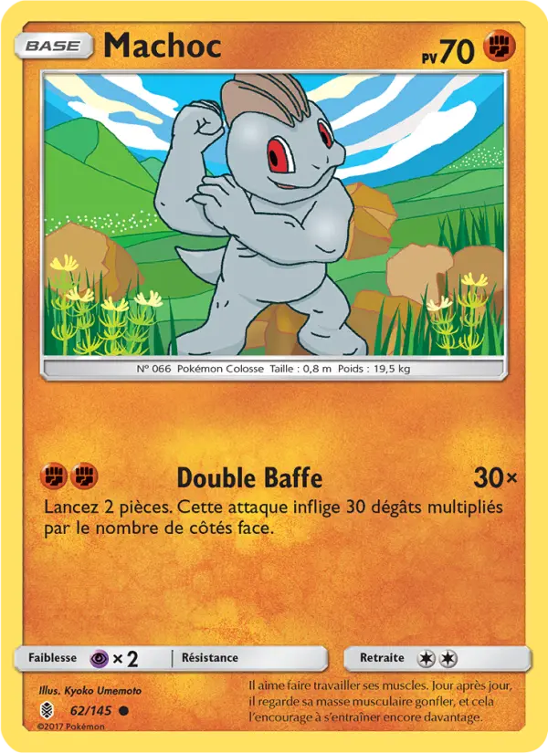 Scan HD carte Pokémon Machoc 62/145 — Gardiens Ascendants