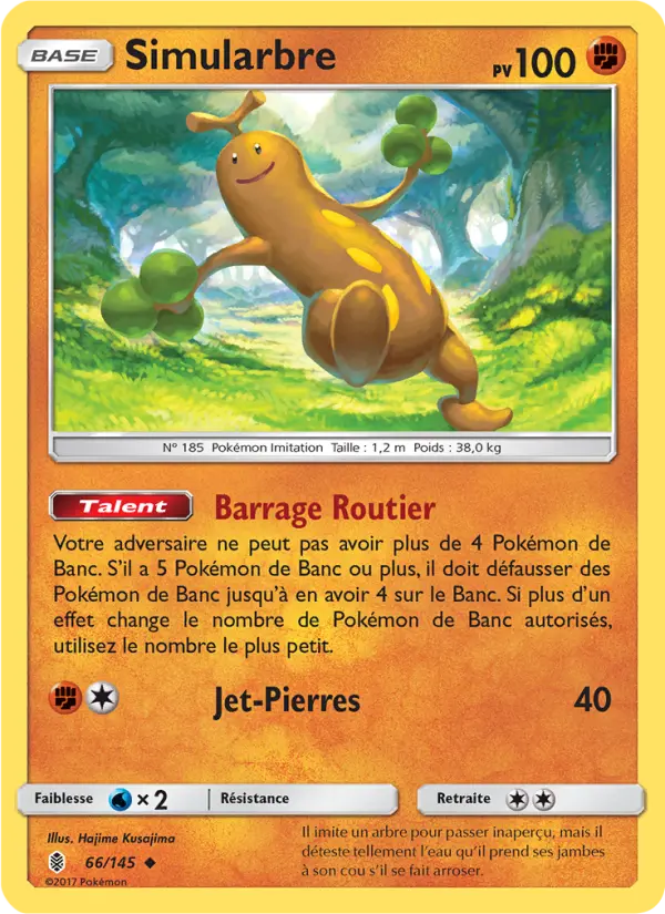 Scan HD carte Pokémon Simularbre 66/145 — Gardiens Ascendants