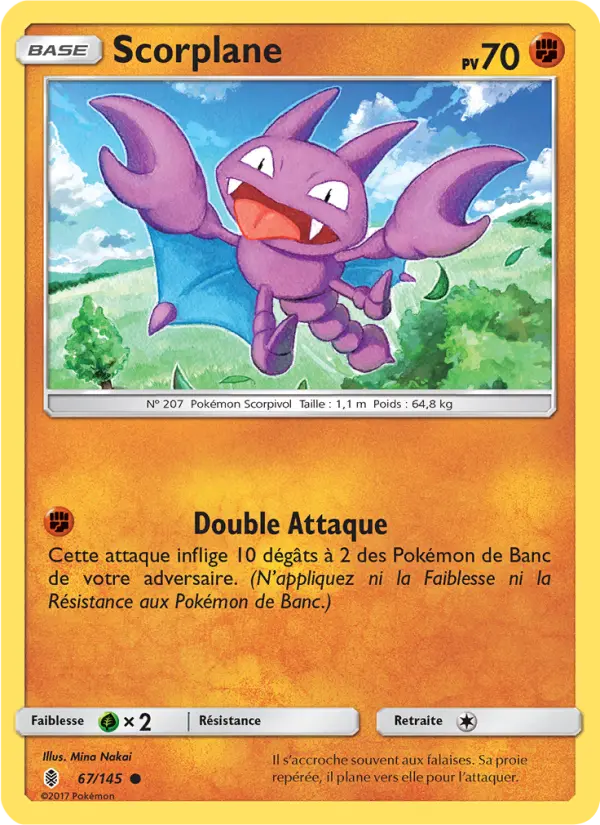 Scan HD carte Pokémon Scorplane 67/145 — Gardiens Ascendants
