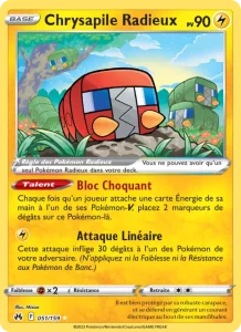 Carte Pokemon Chrysapile Radieux 051/159 Zénith Suprême