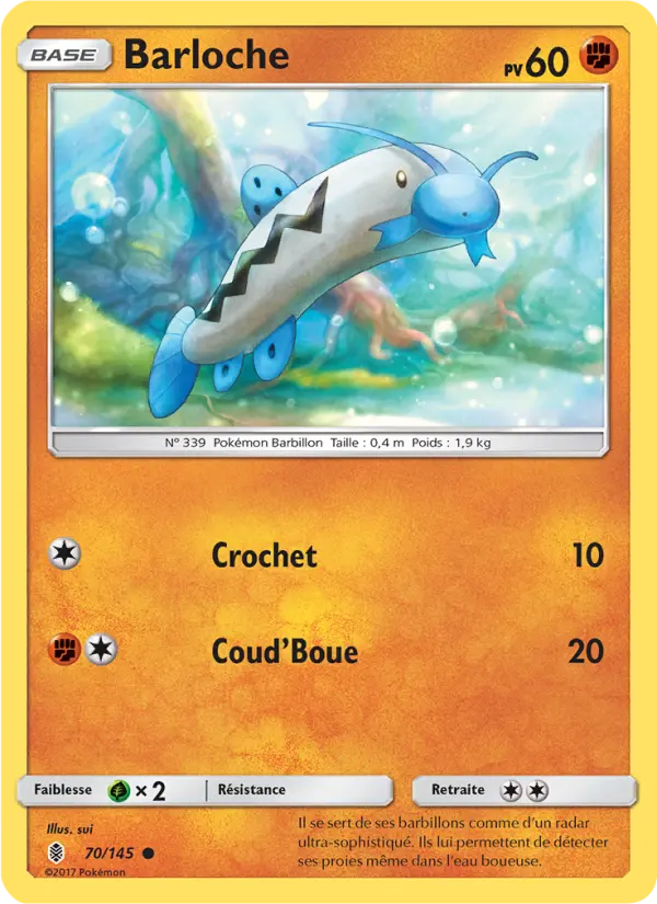 Scan HD carte Pokémon Barloche 70/145 — Gardiens Ascendants