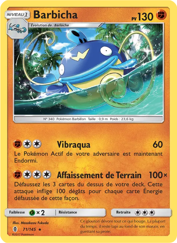 Scan HD carte Pokémon Barbicha 71/145 — Gardiens Ascendants