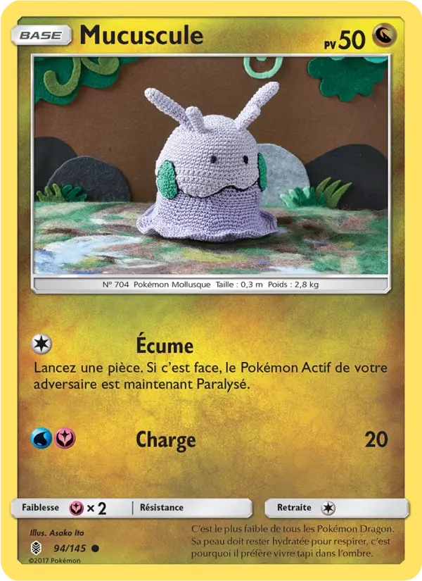 Scan HD carte Pokémon Mucuscule 94/145 — Gardiens Ascendants