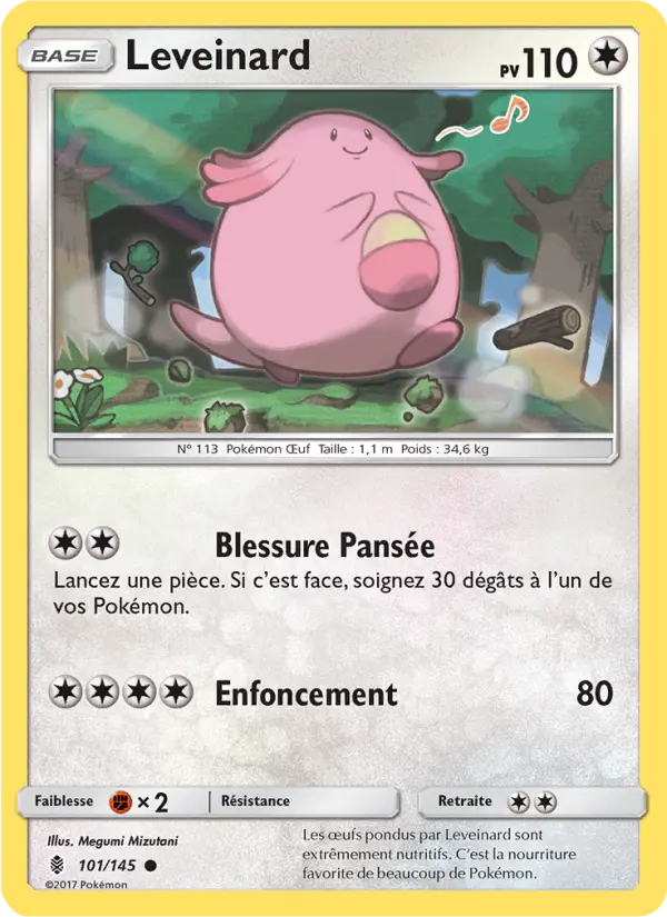 Scan HD carte Pokémon Leveinard 101/145 — Gardiens Ascendants