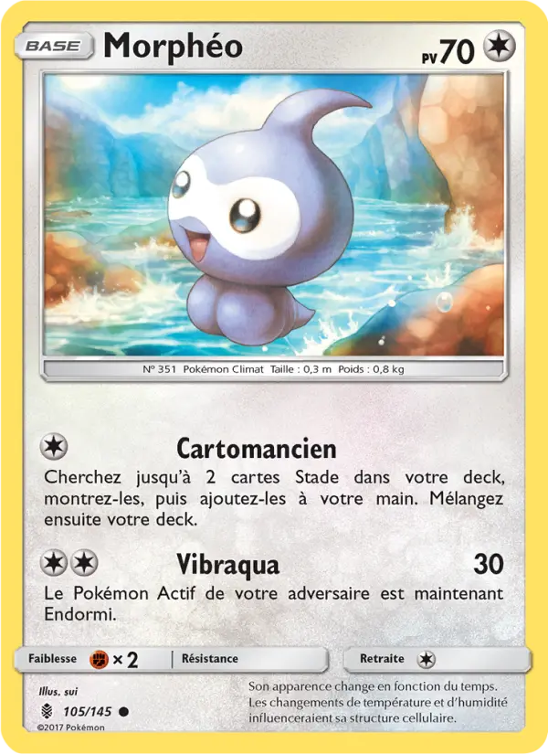 Scan HD carte Pokémon Morphéo 105/145 — Gardiens Ascendants