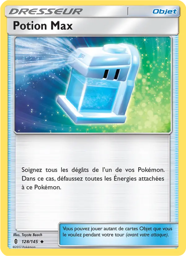 Scan HD carte Pokémon Potion Max 128/145 — Gardiens Ascendants