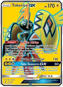 Carte Pokemon Tokorico GX 135/145 Gardiens Ascendants