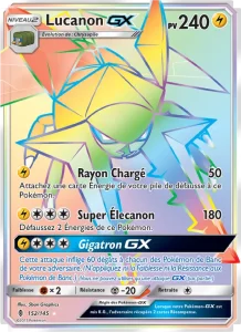 Carte Pokemon Lucanon GX 152/145 Gardiens Ascendants