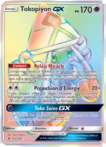 Carte Pokemon Tokopiyon GX 155/145 Gardiens Ascendants