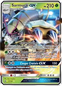 Carte Pokemon Sarmuraï GX 17/147 Ombres Ardentes