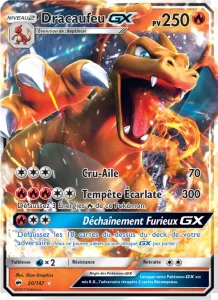Carte Pokemon Dracaufeu GX 20/147 Ombres Ardentes