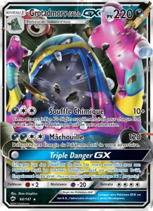 Carte Pokemon Grotadmorv d’Alola GX 84/147 Ombres Ardentes