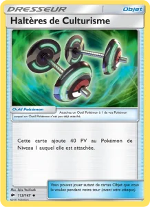 Carte Pokemon Haltères de Culturisme 113/147 Ombres Ardentes