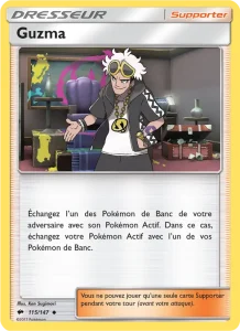 Carte Pokemon Guzma 115/147 Ombres Ardentes