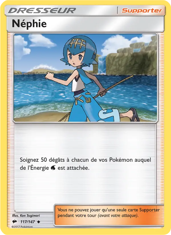 Scan HD carte Pokémon Néphie 117/147 — Ombres Ardentes