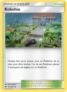 Carte Pokemon Kokohio 121/147 Ombres Ardentes