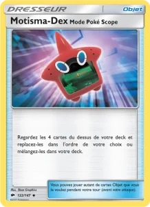 Carte Pokemon Motisma-Dex – Mode Poké Scope 122/147 Ombres Ardentes