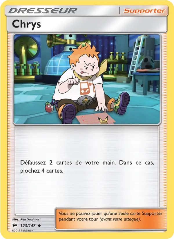 Scan HD carte Pokémon Chrys 123/147 — Ombres Ardentes