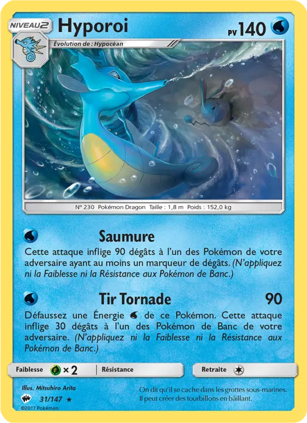 Scan HD carte Pokémon Hyporoi 31/147 — Ombres Ardentes