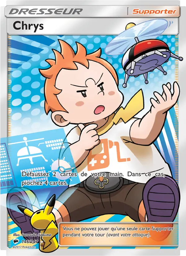 Scan HD carte Pokémon Chrys 146/147 — Ombres Ardentes