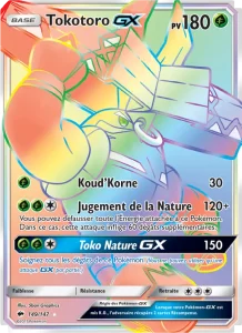 Carte Pokemon Tokotoro GX 149/147 Ombres Ardentes
